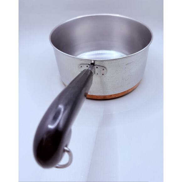 1801 Revere Ware Sauce Pan Copper Bottom 2 Qt 95c OS Vintage - Picture 2 of 8